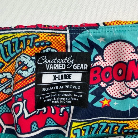 Constantly Varied Gear CVG Knockout Comic Print Capri Leggings Squat Proof XL - Picture 2 of 6
